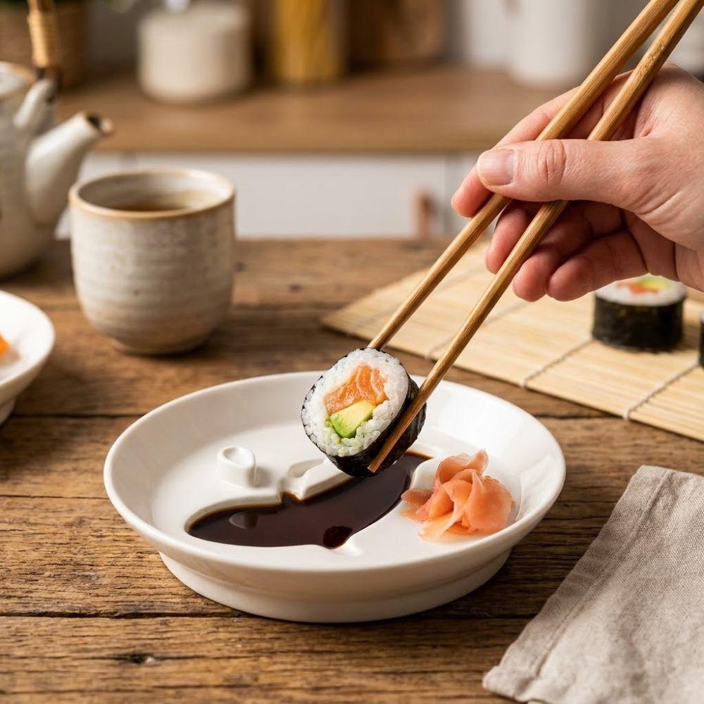 Round Oil and Vinegar Dipping Bowl Food Grade Kitchen Condiment Plate Bread Dipping Bowl  BBQ Party