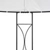 vidaXL Pavillon 300 x 290 cm Weiß Rund