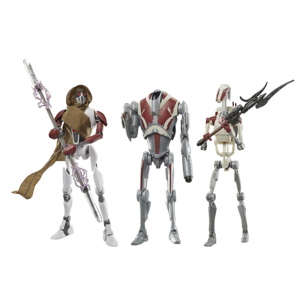 Hasbro Звездные Войны Черная Серия МагмаГвардеец, Супер Боевой Дроид, Боевой Дроид Звездные Войны Джедай: Коллекционная фигурка Выжившего 6 дюймов (15см) Фигурка 3-х элементная