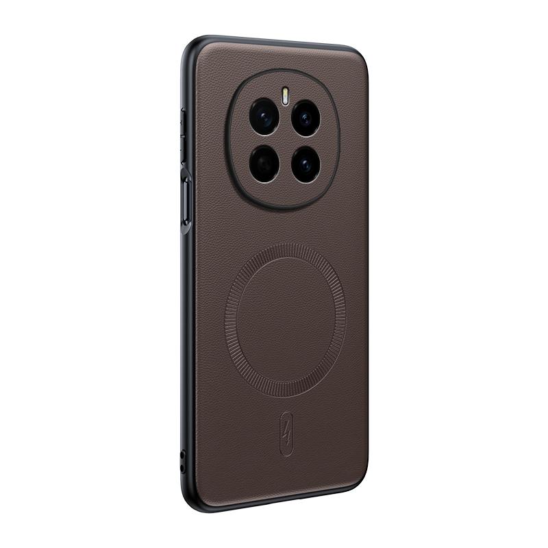 Чехол для Honor Magic 7 Магнитная кожаная накладка-щит для Honor Magic 7 Высококачественный Не оставляющий отпечатков пальцев Нескользящий ПК+ТПУ