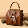Shoulder Strap One-shoulder Diagonal Bag Shape Genuine Leather Small Box Bucket Bag Retro Leather Women's Bag