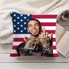 fashion Singer AAnuel AA Cushion Cover Silky Short Plush Invisible Zipper Dustproof Sofa Pillow Case for Home Decor