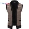 Cozy Up Men's Cable Knit Sweater Vest Wool Blend V Neck Button Down Sleeveless Cardigan Vest