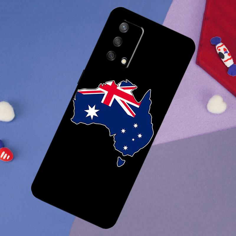 Australia Flag Case For Oppo A78 A18 A38 A74 A94 A54 A58 A98 A80 A60 A40 A96 A76 A16 A15 A17 A57 A5 A6 Pro