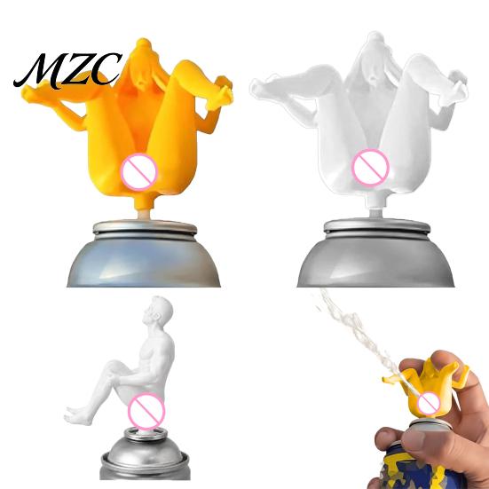 Reusable Can Nozzle 1/2Pcs Human Body Spray Nozzle, 3D Printed Men Decorative Head Tip for Bottle, Squirter Attachment Replacement