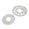 Metal Steel 410 Chain Sprocket 410 Flower Disc Sprocket Set for DIY Scooters Beach Bikes Motorcycle