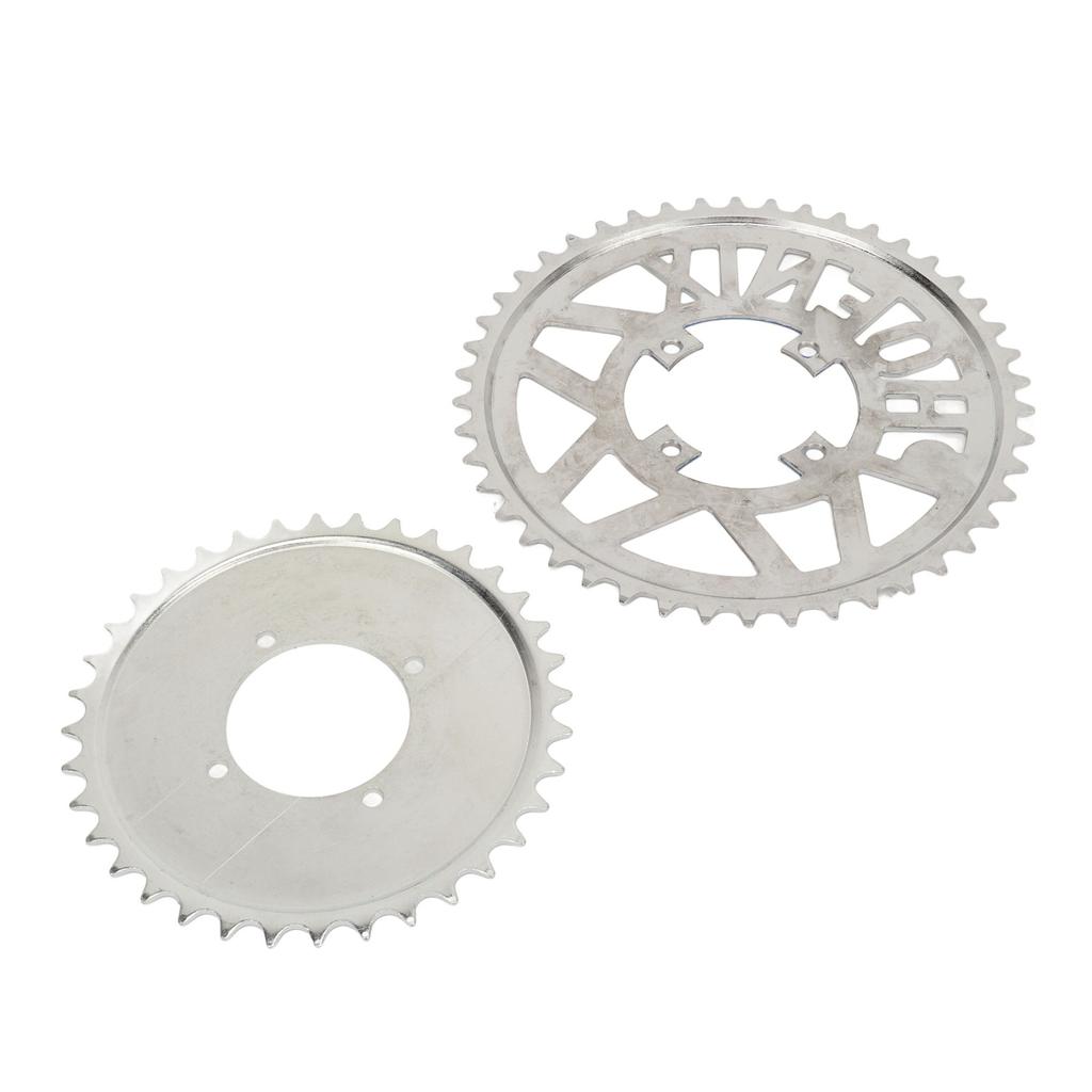 Metal Steel 410 Chain Sprocket 410 Flower Disc Sprocket Set for DIY Scooters Beach Bikes Motorcycle