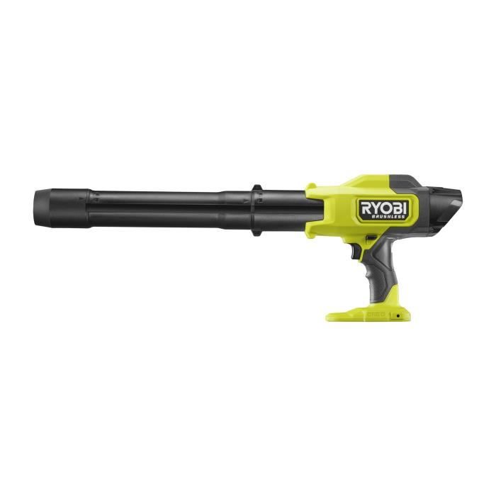 Souffleur ultra compact - RYOBI - 18 V - Brushless - Vitesse max. 241,5 km/h - Débit air max. : 6,51 m³/min - Vendu sans batterie