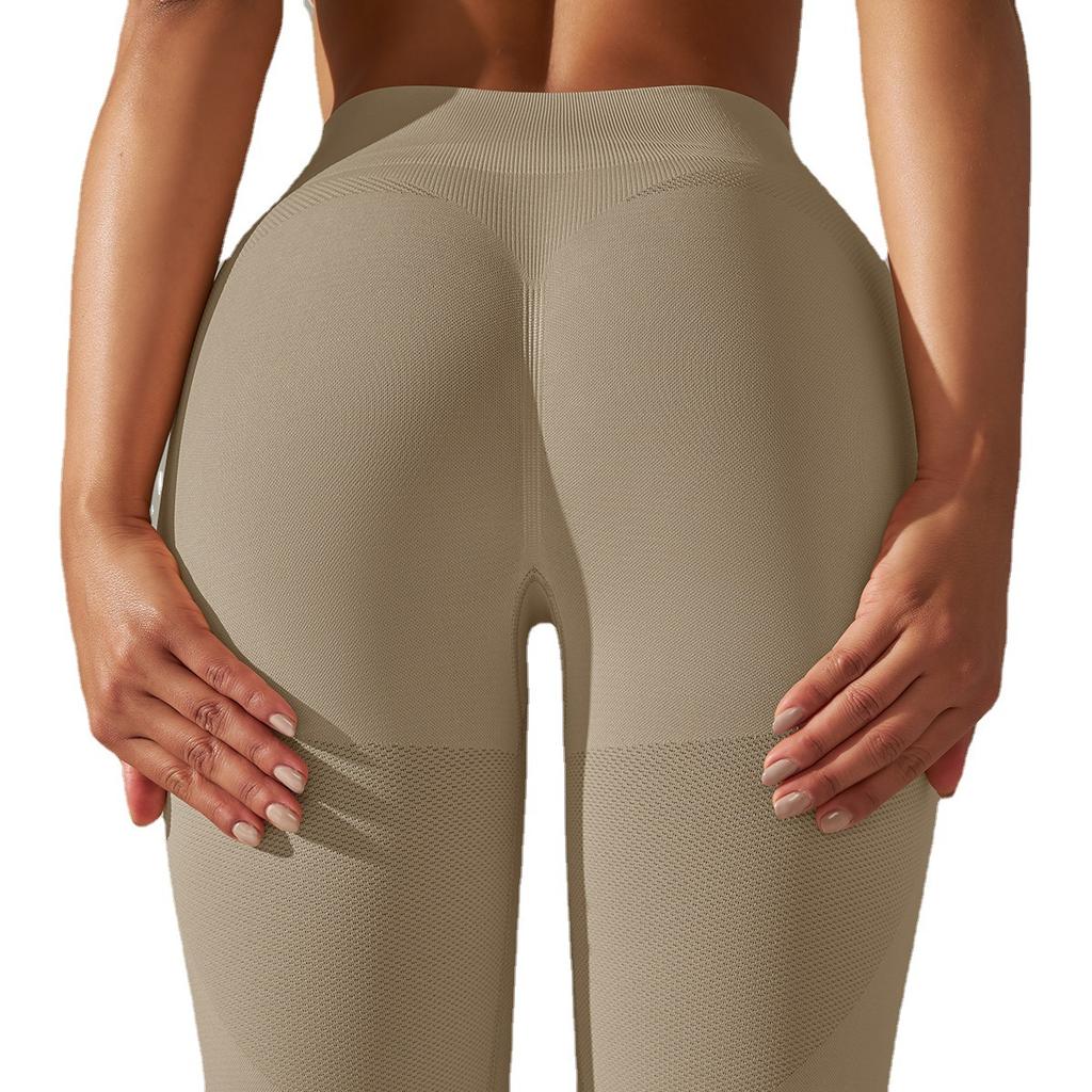 New High Waist, Hip Lifting, And Abdominal Tight Pants Seamless, Breathable, Sweat Absorbing, Running, Sports, And Fitness Pants For Women