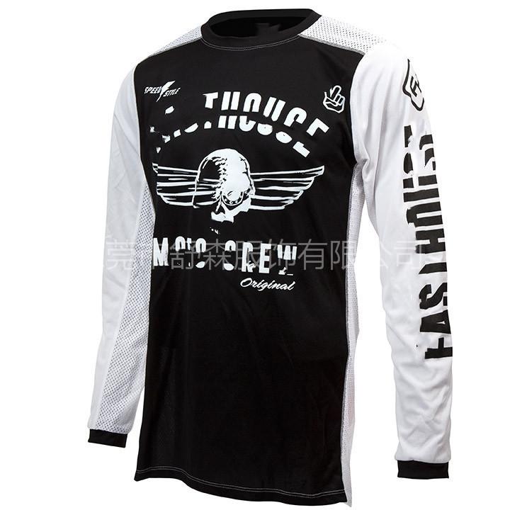 Off-road motorcycle suit, long top, mountain bike downhill suit, racing suit, running round neck shirt, breathable and quick-drying wholesale