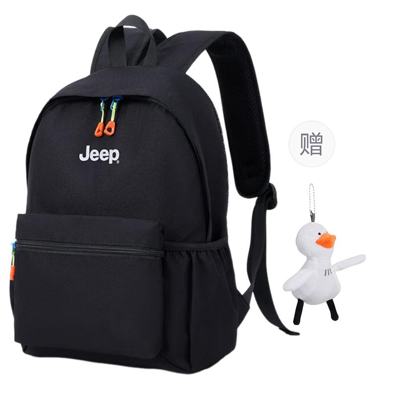 Jeep High-Quality Casual Lightweight Large Capacity Backpack Comfortable Durable Outdoor Bag Unisex Backpacks Black PP51X020401