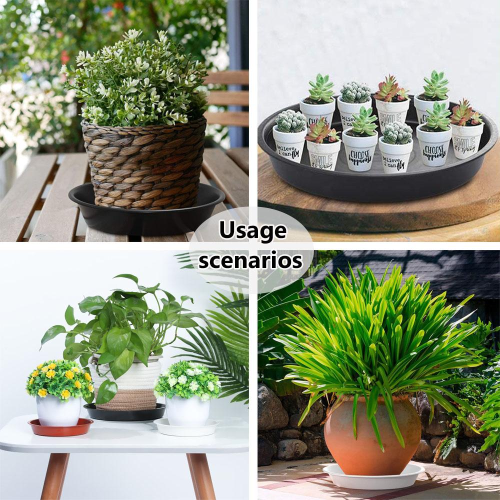 3 шт. пластиковый цветочный горшок прочный внутренний уличный пластиковый поднос поддоны для растений поддоны для сбора капель
