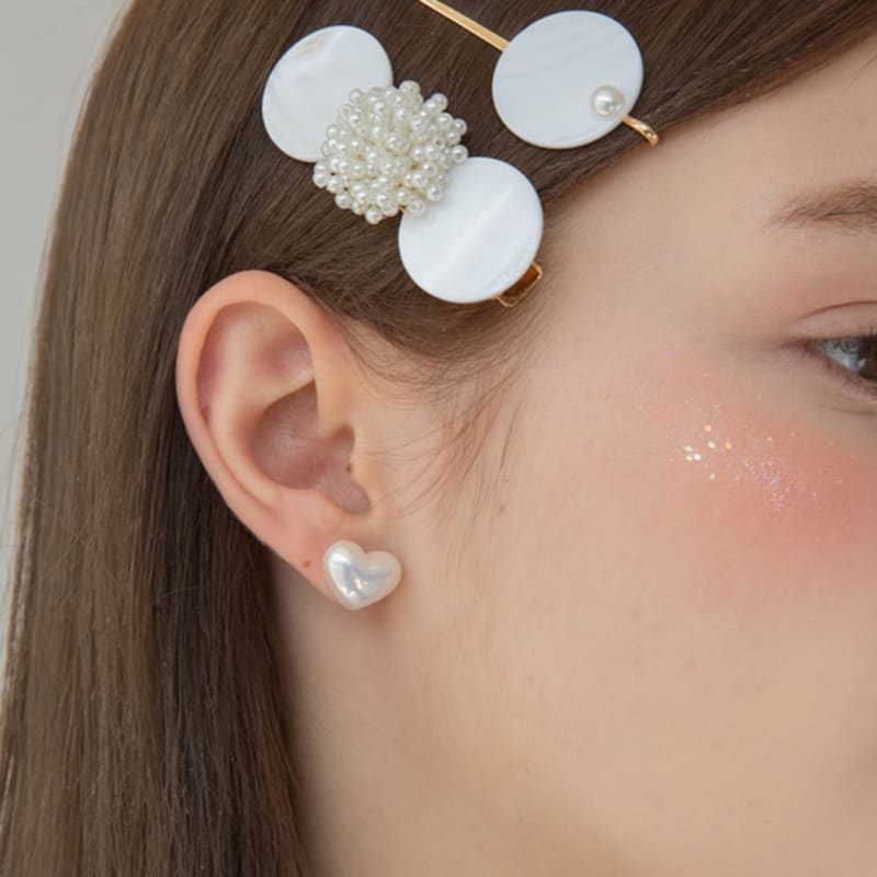 GETMEBLING [2 шт.] Средняя заколка для волос с жемчугом