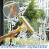 3 in 1 Window Cleaning Squeegee Multi Function Glass Mirror Wiper with Spray Bottle Microfiber Scrub Household Car Cleaner Tools