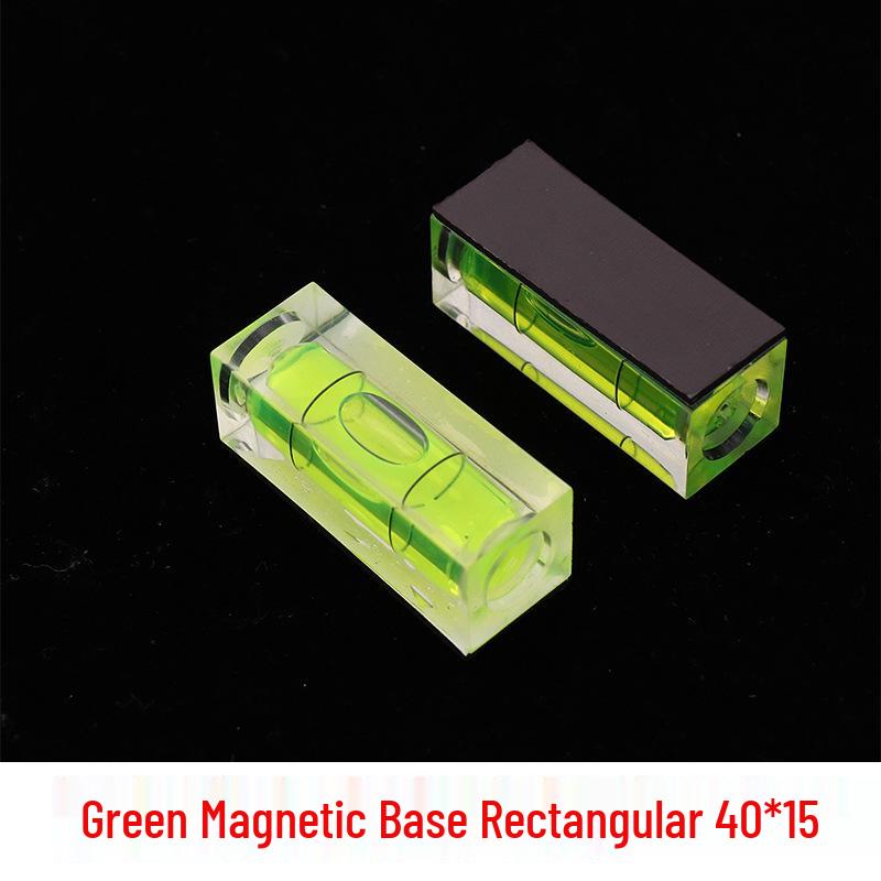 Мини акриловый квадратный уровень-пузырёк - Универсальная линейка с однолинейным балансировочным шариком