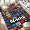 Custom Name Personalized NFL Print Carpet, Versatile Home Decor Rug, for Playroom, Apartment, Balcony, Entryway, Hallway Gift