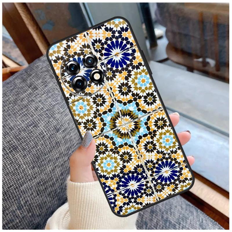 Moroccan Tile Case For OnePlus 13T 8T 10T 9 10 Pro 15 13 12 11 13R 12R Nord CE 5 2 3 4 Lite N20 N30 Coque