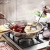 28-36cm Twin Divided Hot Pot Thicken Stainless Steel Pot  Gas Induction Cooker