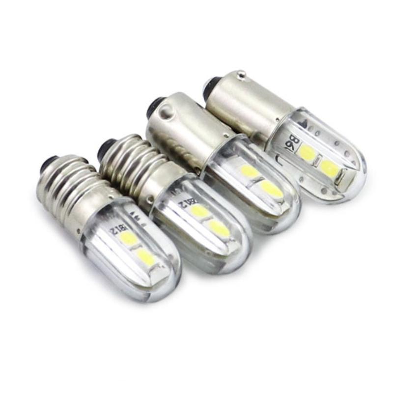 E10 Flashlight LED Bulb Lamp 6v 12V B9 Bayonet Indicator Light Yacht Lantern E11 Forklift Sailing Signal Lighting