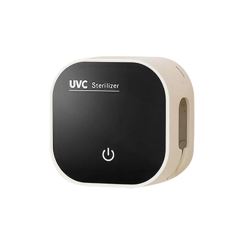 AT05-Настенный держатель зубной щетки с 2 слотами для щеток Подставка для электрической зубной щетки с функцией очистки и сушки