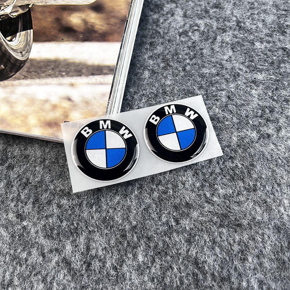 IQJD2 Car Steering Wheel Stickers Motorcycle Body Hub Decorative Sticker For BMW M Power Performance For BMW 50th Auto Car Accessory