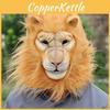 White Latex Lion Head Mask For Adult Cosplay And Themed Costume Parties