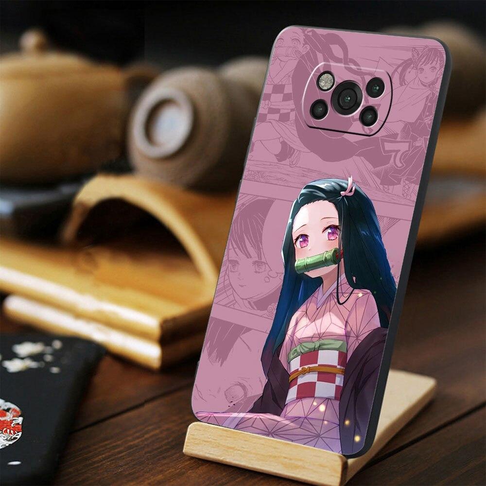 Demon Slayer Kimetsu аниме противоударный чехол Celular для Xiaomi POCO X3 NFC F3 MI 11 lite M4 Pro 5G X4 10T M3 11T 9T F4 GT