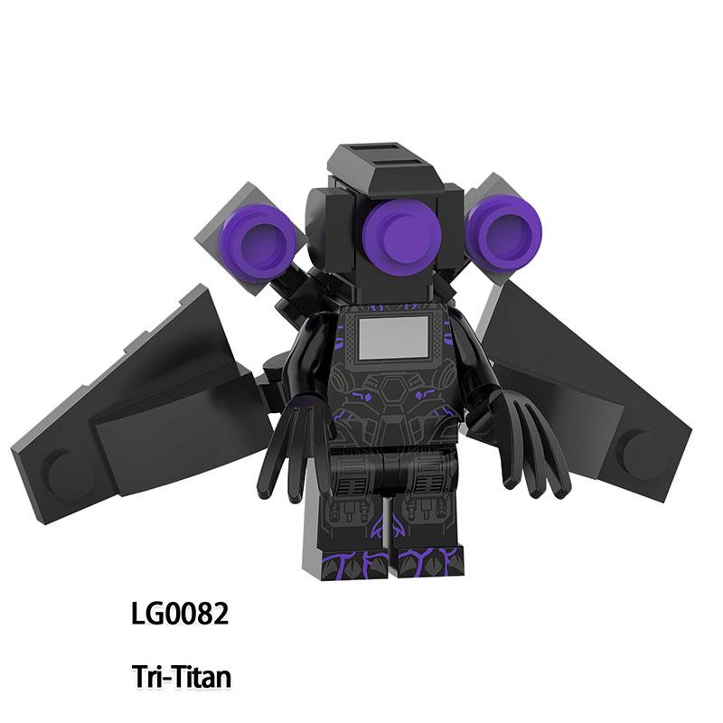 Скибиди Туалет Аниме Мультяшные Кубики Спикермен Телевизормен Оператор Экшн MOC Туалетмен против Монитора Конструктор Аудио