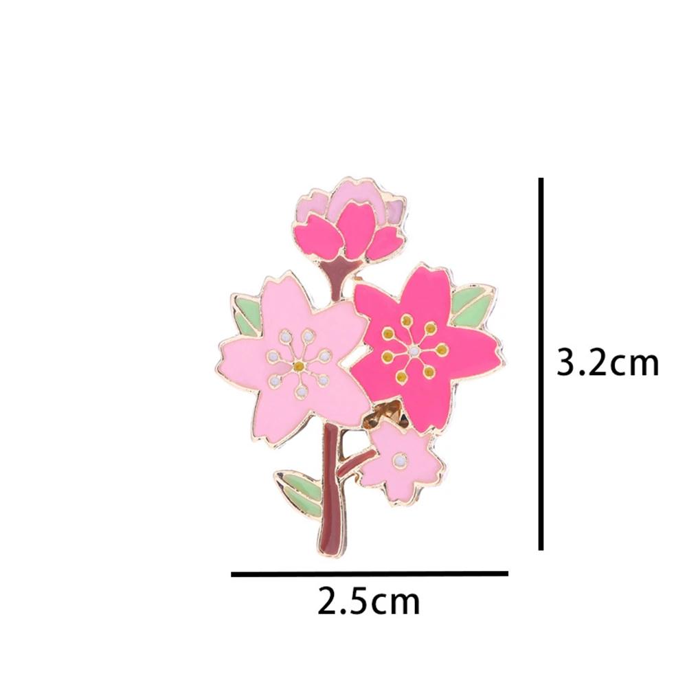 Pink Pretty Brooch Lucky Cartoon Paper Crane Flower Enamel Pins Custom Alloy Backpack Lapel Badge Jewelry Gifts for Girls Couple