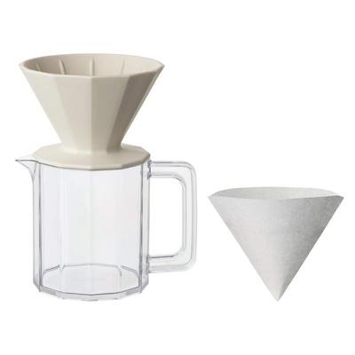 ALFRESCO Brewer Jug Set 4 чашки бежевый можно мыть в посудомоечной машине на открытом воздухе 20732