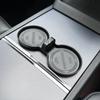 For Tesla Model Y Launch 2025 Model 3 highland 2025 Water Cup Mat Coasters Slots Non-Slip Mat Waterproof Drink Pad Accessories