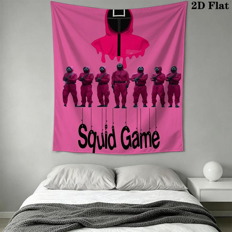 Squid Game print Pattern Home Decor Tapestry, Wall Hanging, Decorative RV Wall Cloth.ZGT0914327