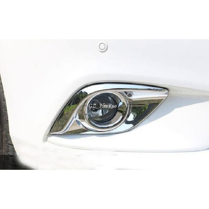 Для Mazda 6 Atenza 2014 2015 2016 хромированные передние противотуманные фары автомобиля Накладка 2 шт. моделирование автомобиля
