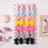 LOVEKIKI 2Pcs 4.33inch Star Glitter Bow Hair Clips for Girls Boutique Ribbon Dovetail Barrette Headwear Child Hair Accessories
