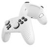 Силиконовый чехол-рукоятка PlayVital для Switch 2 Pro, 3D-дизайн, противоскользящий, включает задние кнопки, колпачки для стиков и наклейки [Белый]
