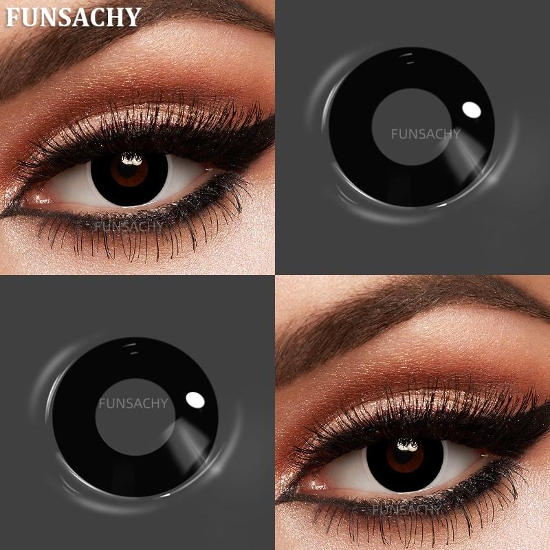 FUNSACHY 1 Pair Colored Contact Lenses for Cosplay Mesh Zombies Cosplay Halloween Party Makeup Softlens Anime Coser Accessories