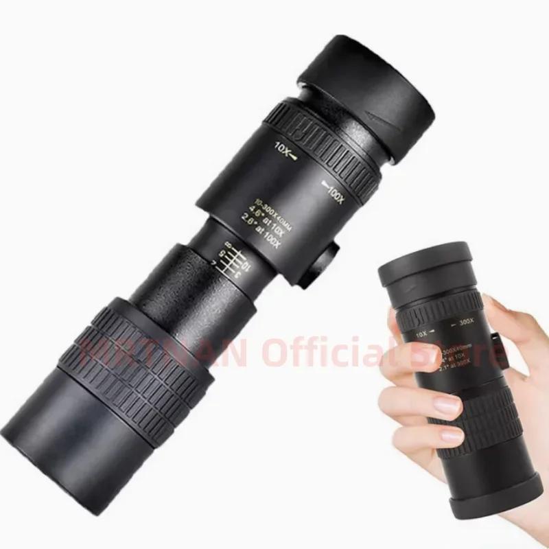 10-300X HD Зум Мощный Бинокль Дальнего Действия Профессиональный Монокулярный Телескоп Высококачественные BAK4-Призмы Портативный для Кемпинга