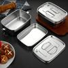 Leakproof Cover Stainless Steel Lunch Box 304 Stainless Steel Portable Food Container School