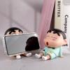 Anime Figure Phone Holder Kawaii Desktop Ornaments Phone Support Mini GK Collection Decoration Toys Gifts