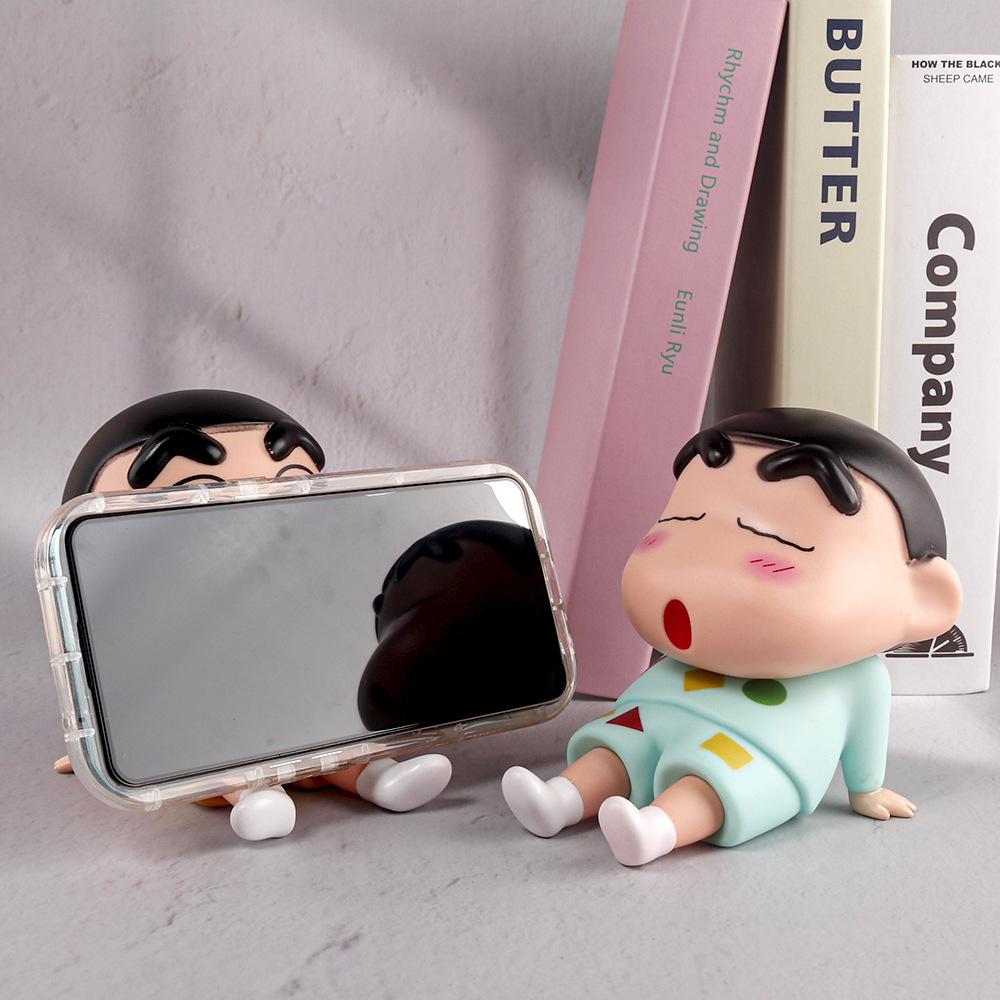 Anime Figure Phone Holder Kawaii Desktop Ornaments Phone Support Mini GK Collection Decoration Toys Gifts