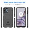 For Motorola Moto G13 4G/G23 4G Shockproof Soft TPU Phone Cover Case Rugged Square Grid Texture Phone Protector