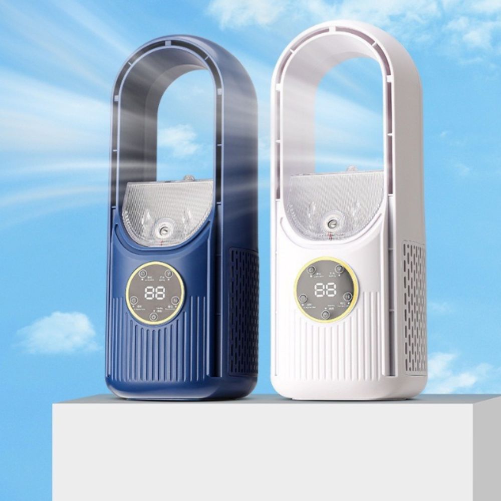 6 Speed USB Fan Silent Timer Leafless Fan Flexible Usage Electric Fan Desktops