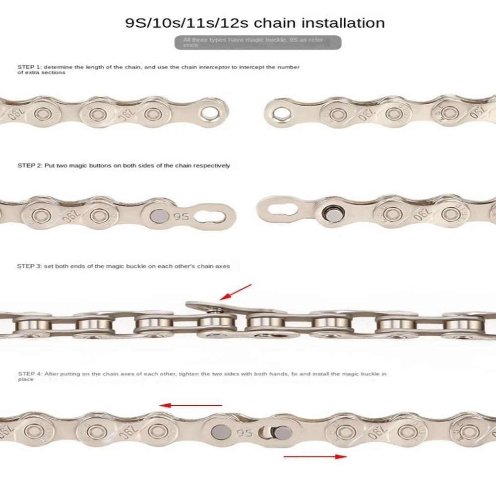 Gold Silver Bicycle Chain 8 9 10 11 12 Speed Cycling Accessories New MTB Road Bike Chains