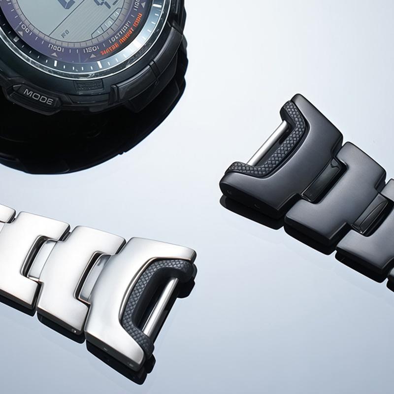 Ремешок для часов Casio PRG-110T PRW-1300Y из титанового сплава, обновленный, легкий, для наручных часов для альпинизма, аксессуары