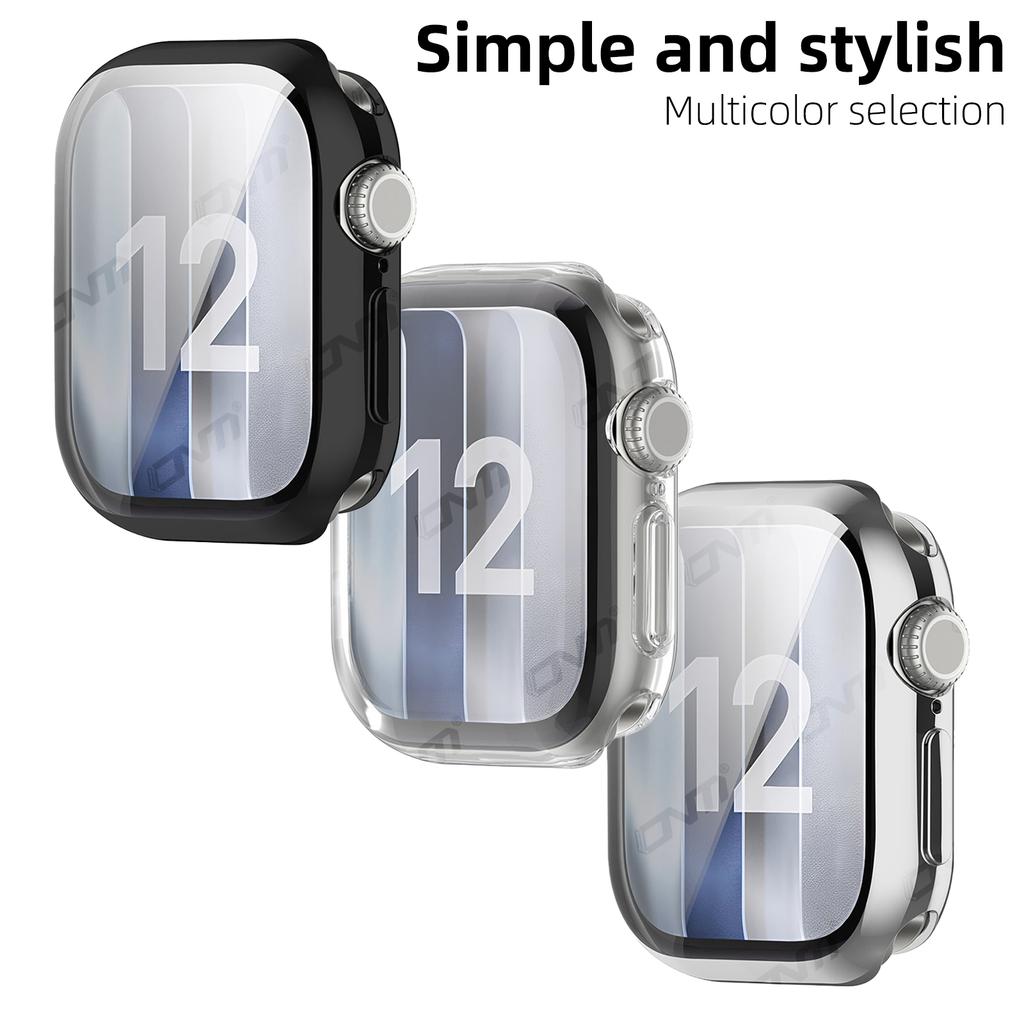 Защитный чехол-бампер для Apple Watch S12 42 мм/46 мм, полное покрытие, мягкий ТПУ, защитная крышка, аксессуары для смарт-часов