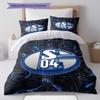 Schalke Bedding Quilt Set Quilt Cover Pillowcase Home Decoration Birthday Gift (1 * duvet cover + 2 * pillowcase, without core)