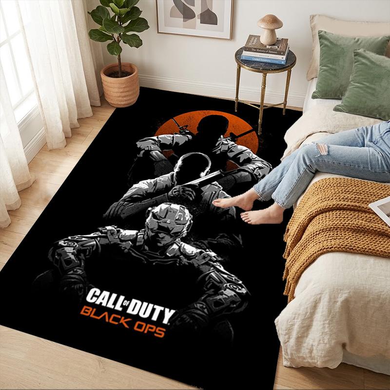 Black Ops Living Room Nonslip Area Rug Soft Carpet For Bedroom Game Playroom Sofa Office Home Decor Doormat Christmas Gift C930959