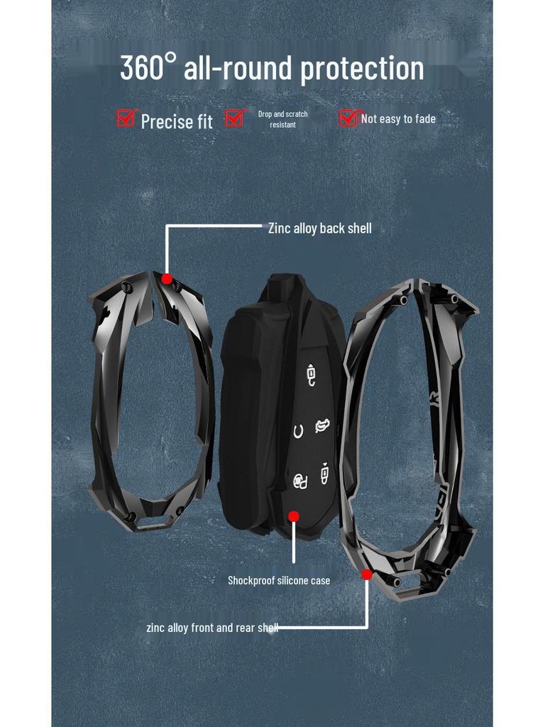 Haoji Car Key Bag Cover for Dongfeng Fengshen: Dare To Act, Love, Create, Dream Edition