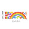 Rainbow Cloud Wall Decals PVC Modern Decorative Wall Stickers for Corridor Classroom Sofa Backdrop Bedroom Home Decoration