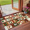 Christmas Printed Square Area Rug Soft Non Slip Floor Carpet For Bedroom Holiday Gift